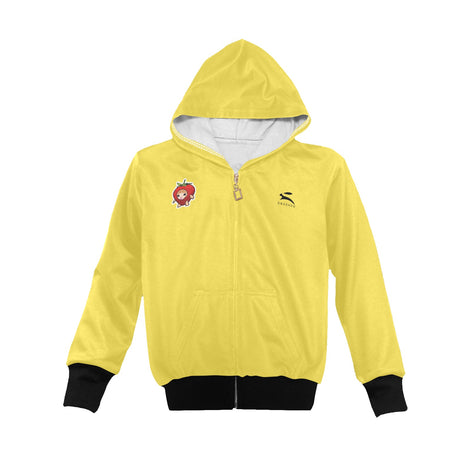 Girls Yellow Zip Hoodie – Grozavu Bright Edition