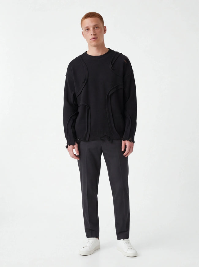 Tailored Sweatshirt – from Breathable Fabric with Streetwear Attitude