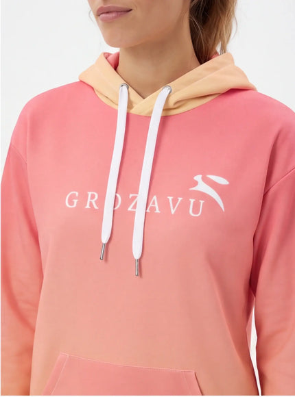 Back view of the core hoodie by Grozavu