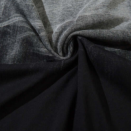 Gradient Chain Tank Top – Loose Fit fabric texture featuring a tie-dye gradient design in black and grey.