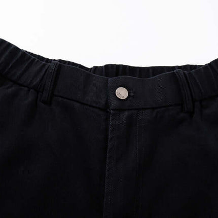 Pantalons en denim cargo imprimés graffiti