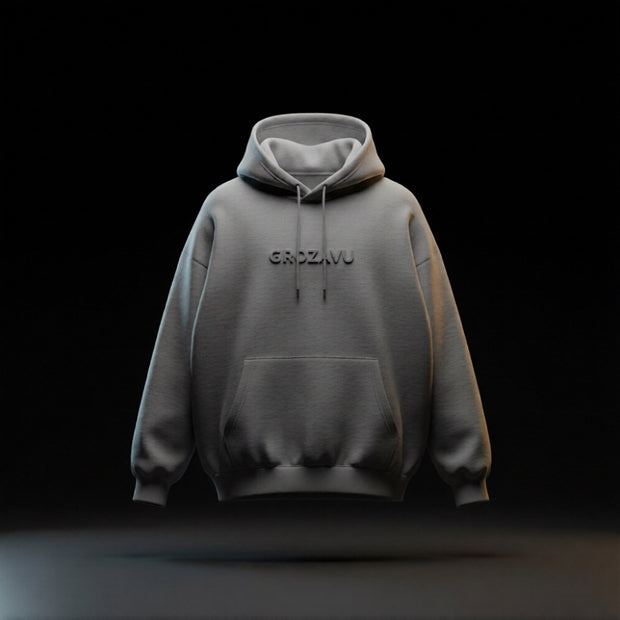 High-quality sports hoodie with the Grozavu logo for outdoor training.