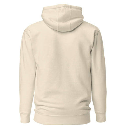 Back view of Grozavu Hoodie showcasing its 3-panel hood and soft fabric for ultimate comfort.