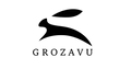 Grozavu rabbit logo — official black minimalist emblem