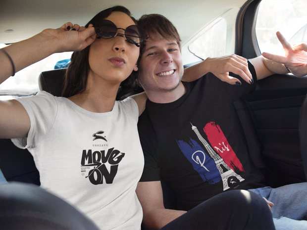 Unisex graphic tank top featuring bold designs – part of Grozavu's sustainable summer streetwear line.