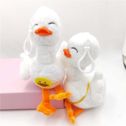 Happy Duck Plush Keychain pendant featuring cute smiling duck plush toys with vibrant colors.