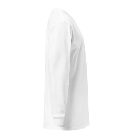 Heavyweight Garment-Dyed Long-Sleeve side view showcasing relaxed fit and classic design.