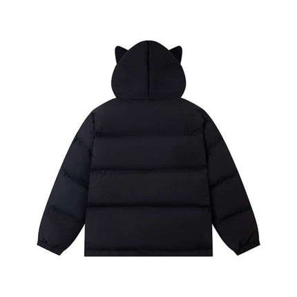 Giacca Puffer in Cotone con Cappuccio – Vestibilità Ampia