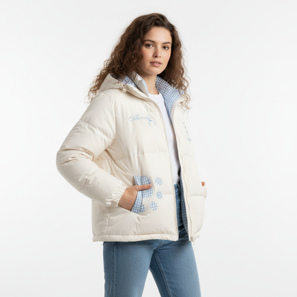 Hooded Cotton Puffer Coat – Loose Fit