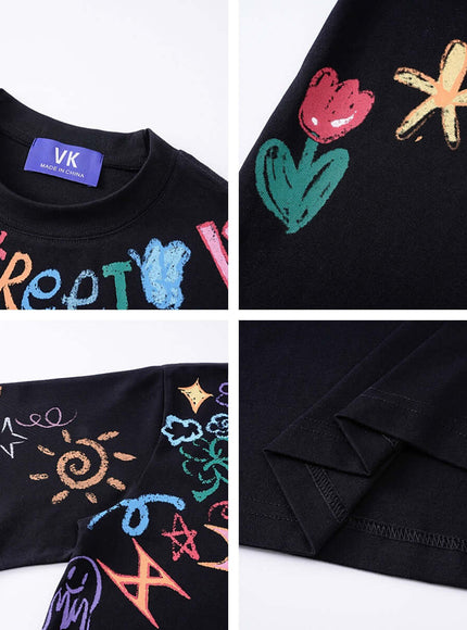 Iconic T-Shirt by Grozavu - Fabric Display (Pos 4)