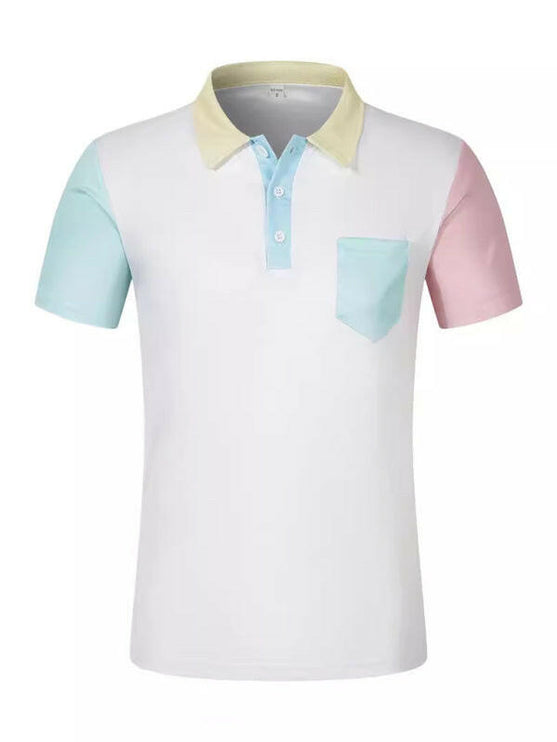 New fashionable and versatile casual lapel polo shirt
