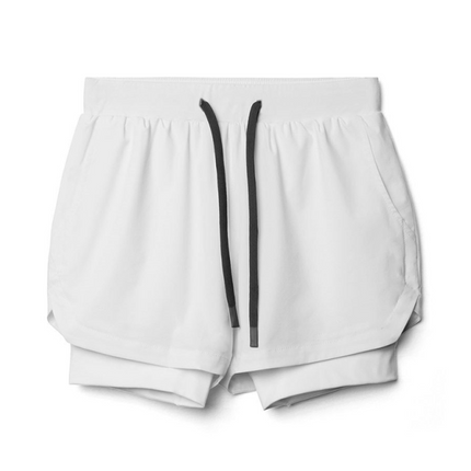 Double layer breathable anti-exposure basketball pants running training sports shorts at €23.03