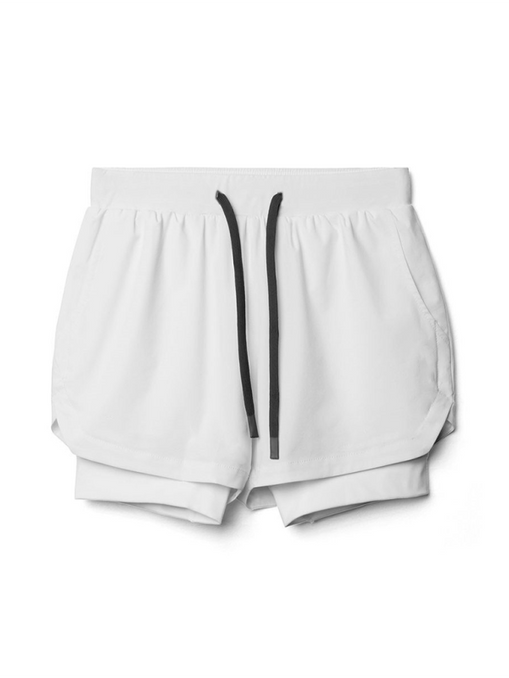 Double layer breathable anti-exposure basketball pants running training sports shorts at €23.03