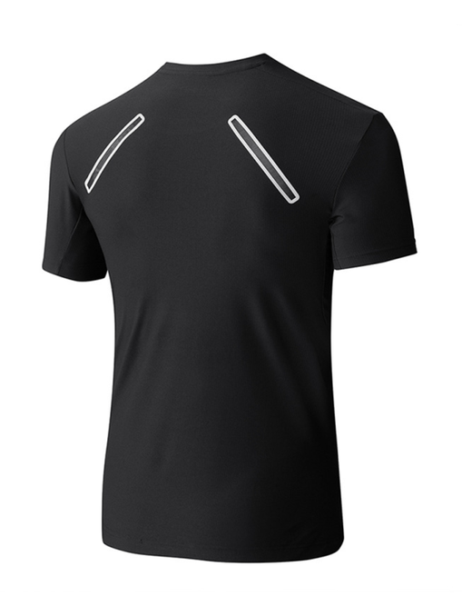 Men's sports outdoor fitness breathable stretch short-sleeved T-shirt at €24.38