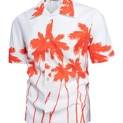 Summer new seaside casual Hawaiian short-sleeved shirt men's beach seaside at €39.56