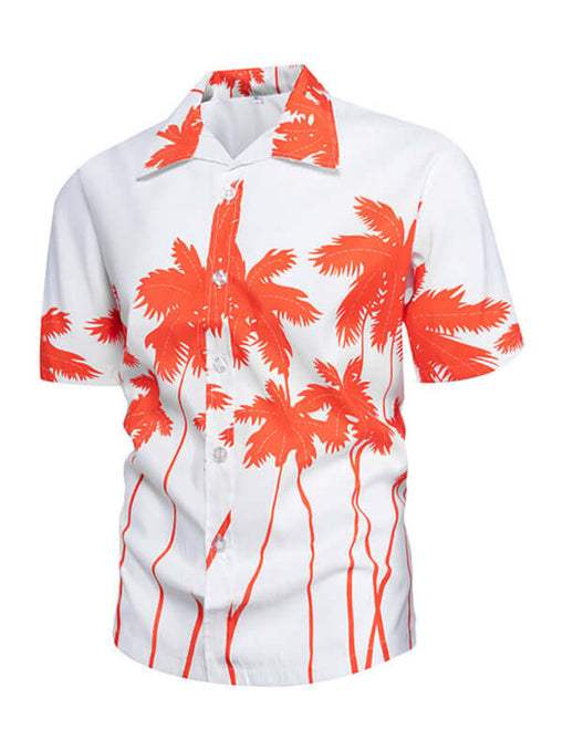 Summer new seaside casual Hawaiian short-sleeved shirt men's beach seaside at €39.56