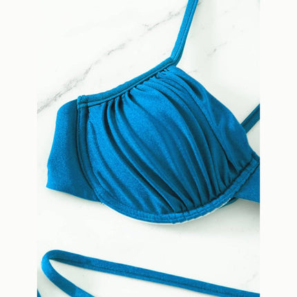 Women's sexy strappy split underwire bikini at €21.99