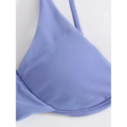 New sexy bikini solid color underwire swimsuit at €18.99