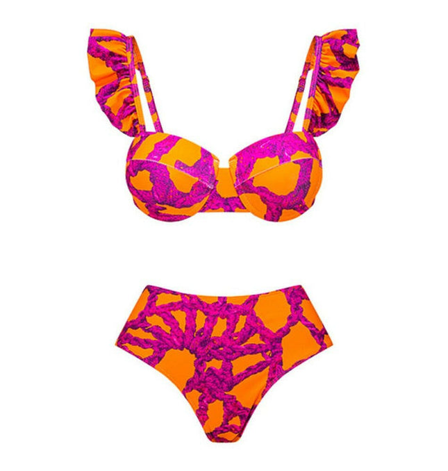 New Fashion Sexy Printed Vacation Bikini Set at €28.99