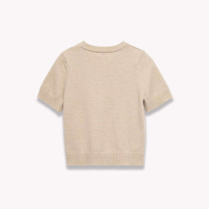 Round Neck Casual Knit Sweater