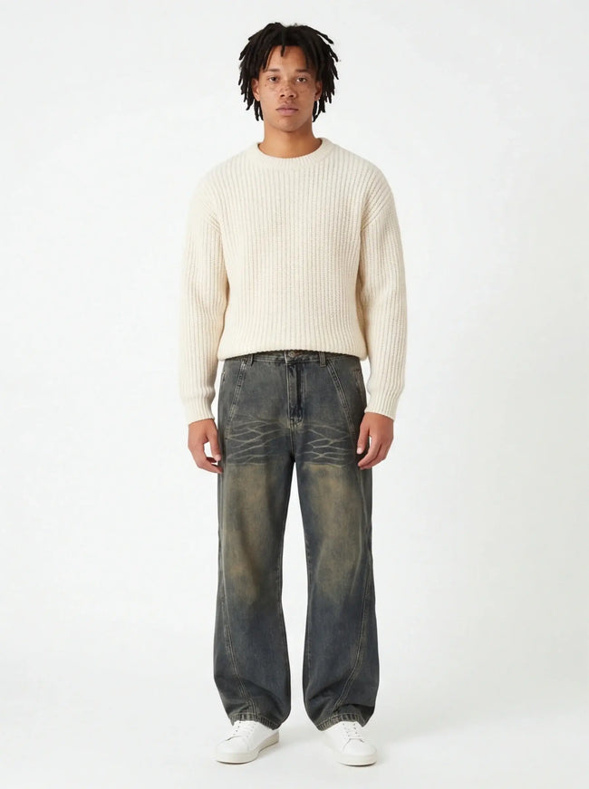 Jeans de détente – avec isolation thermique et détails raffinés