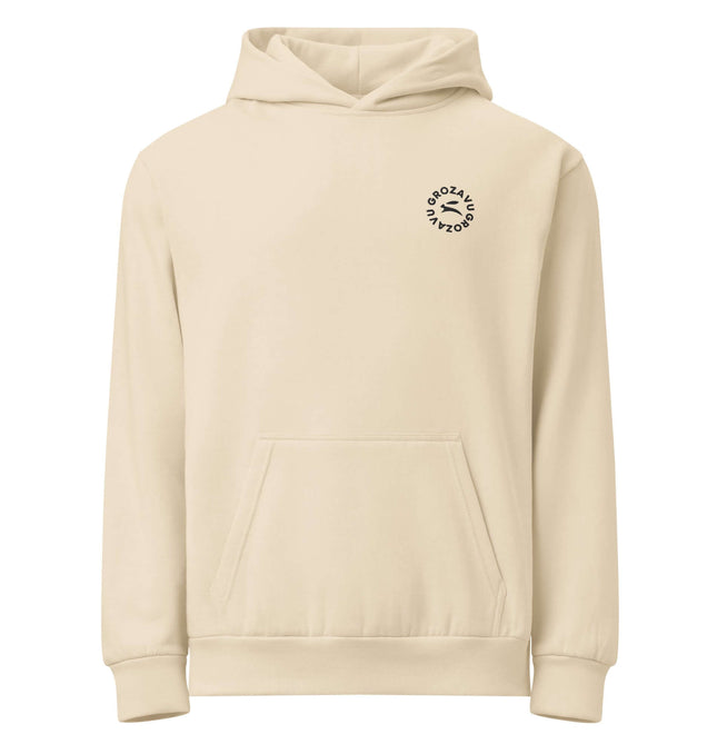 Lane Seven LS16001 I Urban Hoodie in beige with logo, perfect for modern street style and everyday comfort.