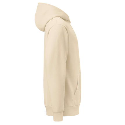 Lane Seven LS16001 I Urban Hoodie in beige, showcasing side view with relaxed fit and modern design.