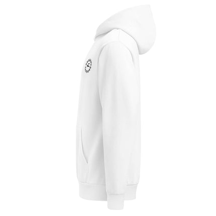 Lane Seven LS16001 I Urban Hoodie in white, showcasing the side view with a clean design and stylish fit.