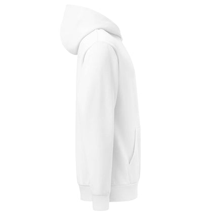 Lane Seven LS16001 I Urban Hoodie in white, showcasing a side view with a modern fit and stylish design.