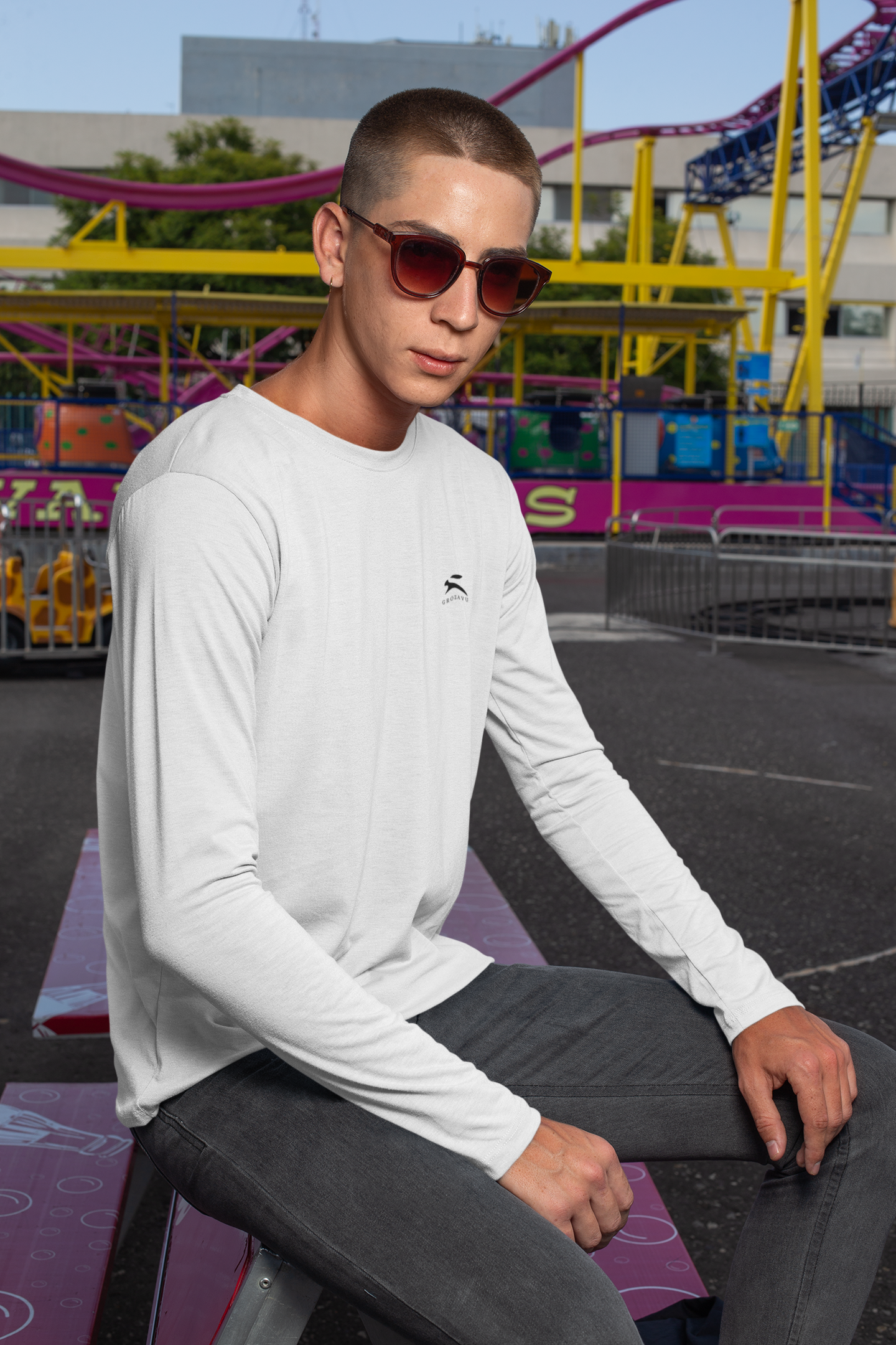 Grozavu | Premium Cotton Sweater – Luxe Comfort & Style