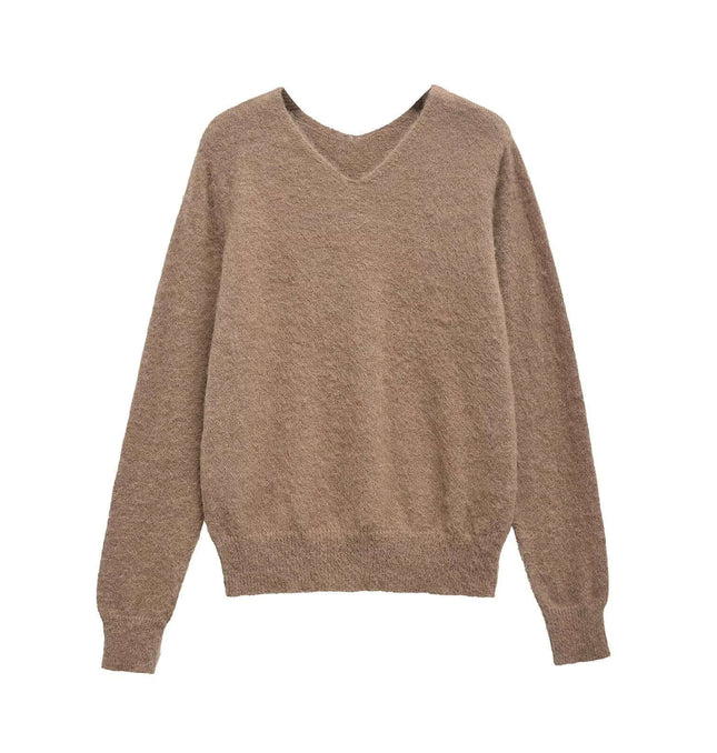 Loose Knit VNeck Top
