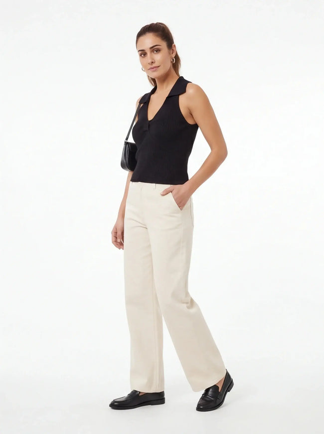 Canotta Urban-Chic – in Twill di Lusso per un'Estetica Urbana
