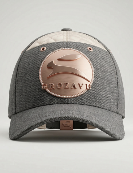 The Maison Grozavu design studio showing fashion sketches and fabric swatches.