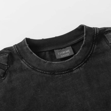 T-shirt lavé de design mécanique