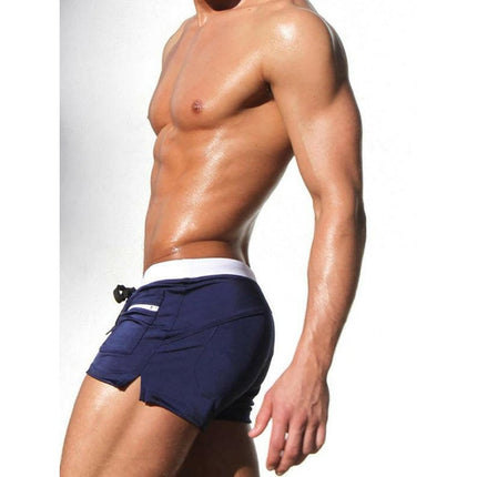 Men's Fashion Fit Front Nylon Hot Spring Swim Shorts at €16.99