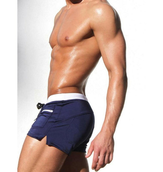 Men's Fashion Fit Front Nylon Hot Spring Swim Shorts at €16.99