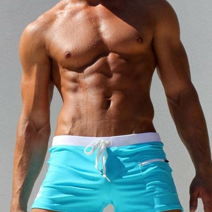 Men's Fashion Fit Front Nylon Hot Spring Swim Shorts at €16.99