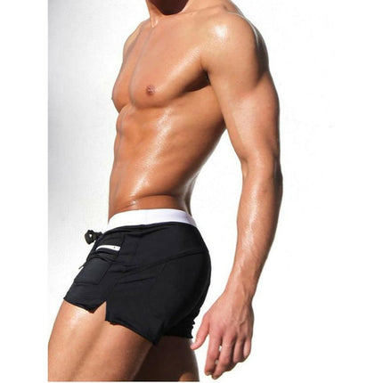 Men's Fashion Fit Front Nylon Hot Spring Swim Shorts at €16.99