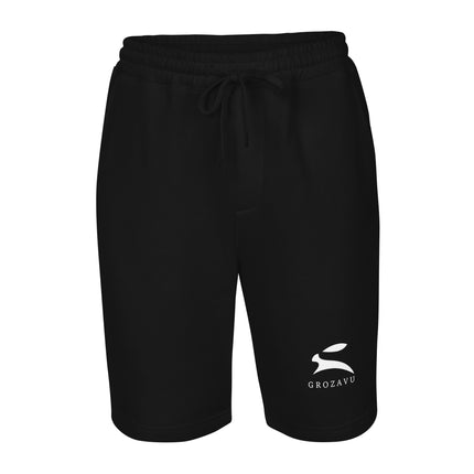 Front view of Fleece Shorts - Grozavu brand streetwear