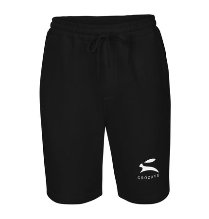 Front view of Fleece Shorts - Grozavu brand streetwear