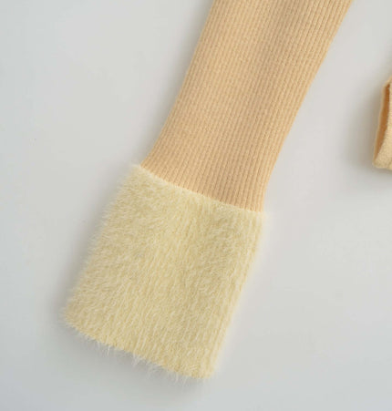 Close-up of the sleeve detail of the One Shoulder Long Sleeve Office Casual Top in a soft beige color.