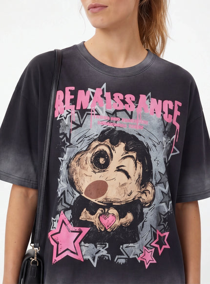 Oversized T-Shirt – with Fine Texture with Architectural Design