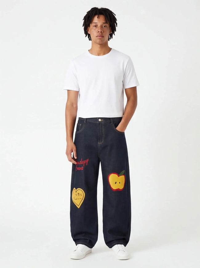 Jeans Structurés – en Matériau Durable avec Design Architectural