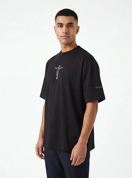 T-Shirt Oversize – in Tessuto Premium con Design Architettonico