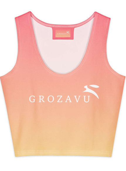 Oversized Crop Top by Grozavu - Fabric Display (Pos 2)