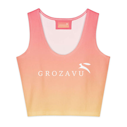 Oversized Crop Top by Grozavu - Fabric Display (Pos 2)