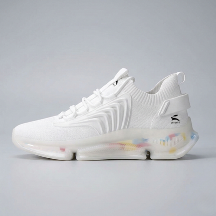 Male model representing the premium menswear collection in a tailored trench coat with the Grozavu logo