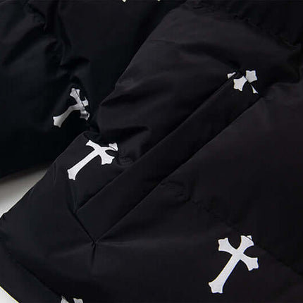 Veste matelassée en coton à col montant imprimé