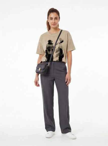 Camiseta Esencial – de Algodón Peinado para una Estética Urbana