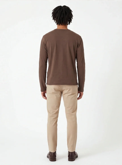 Iconic Long Sleeve Shirt – with Brushed Interior for an Effortless Look